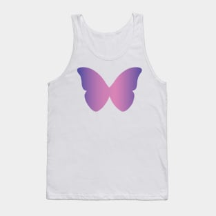 Purple And Pink Gradient Butterfly Digital Art | Melanie Jensen Illustrations Tank Top